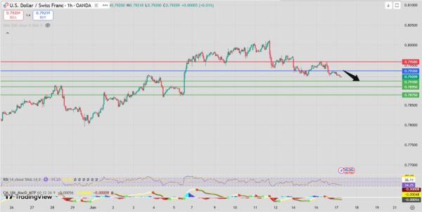 USD/CHF Intraday Forecast Bearish Pressure Below 0.7940