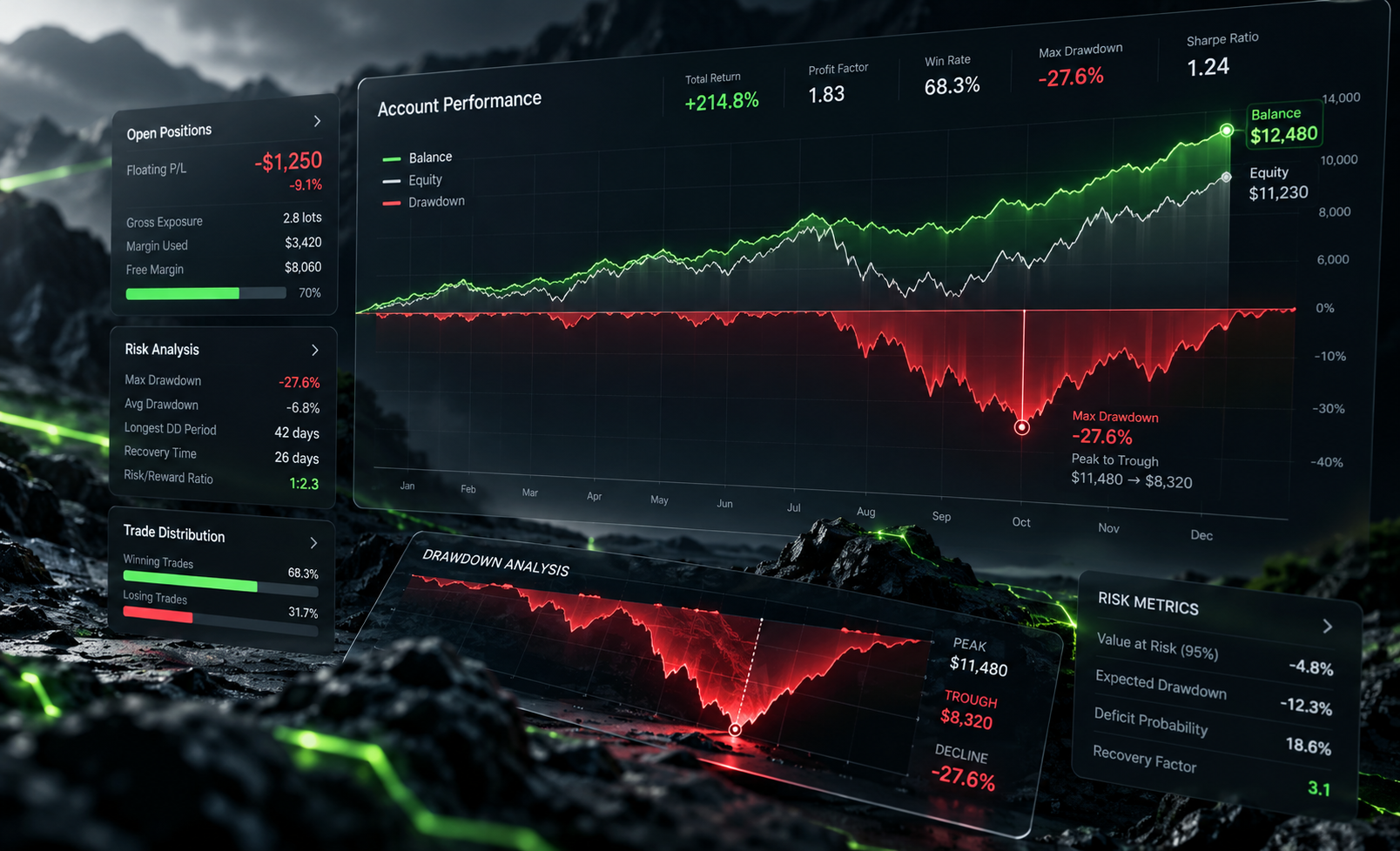 drawdown in signal services