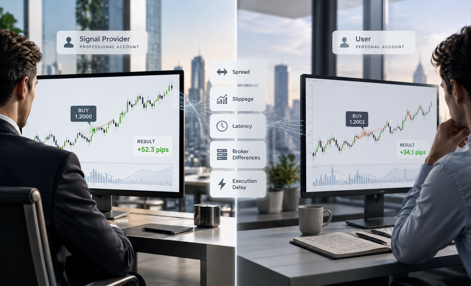 trading signal results