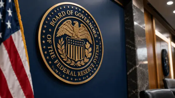 The official logo and emblem of the Federal Reserve of the United States