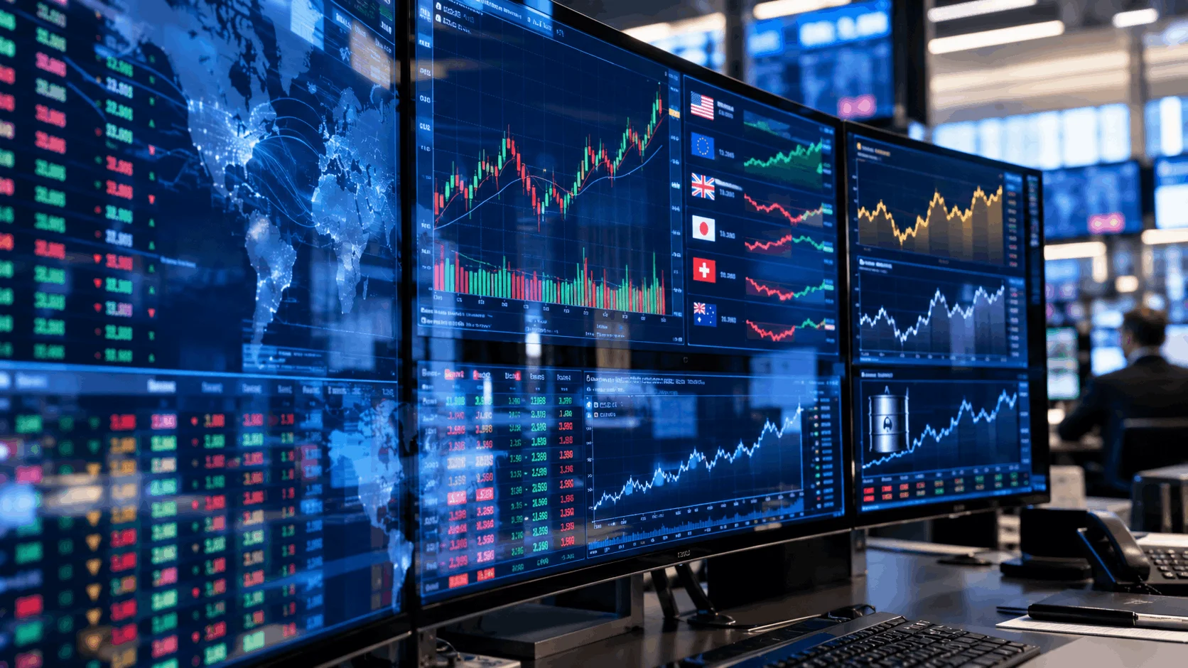 A close-up of global markets and economic indicators in the weekly outlook