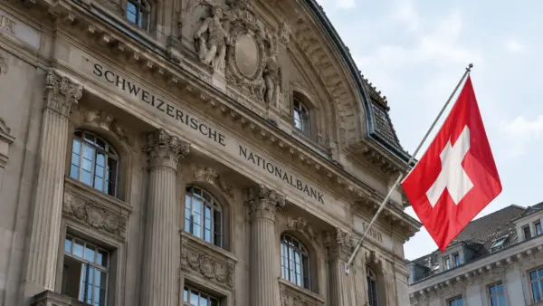 The Swiss National Bank (SNB) building in Zurich, the headquarters of the Swiss central bank.