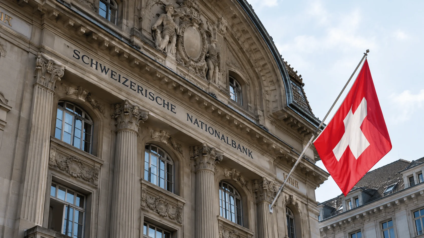 The Swiss National Bank (SNB) building in Zurich, the headquarters of the Swiss central bank.