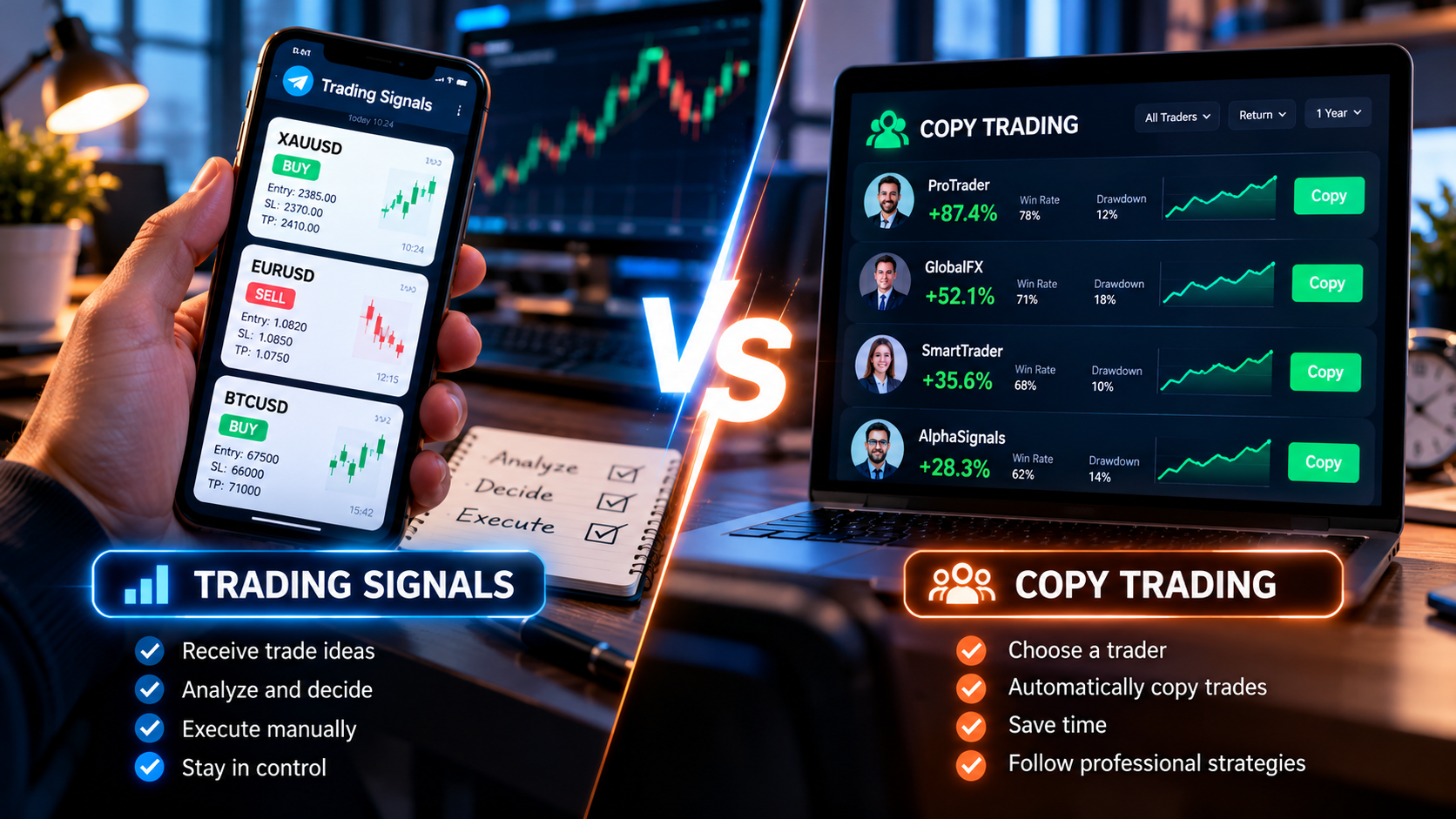 signal vs copy trading