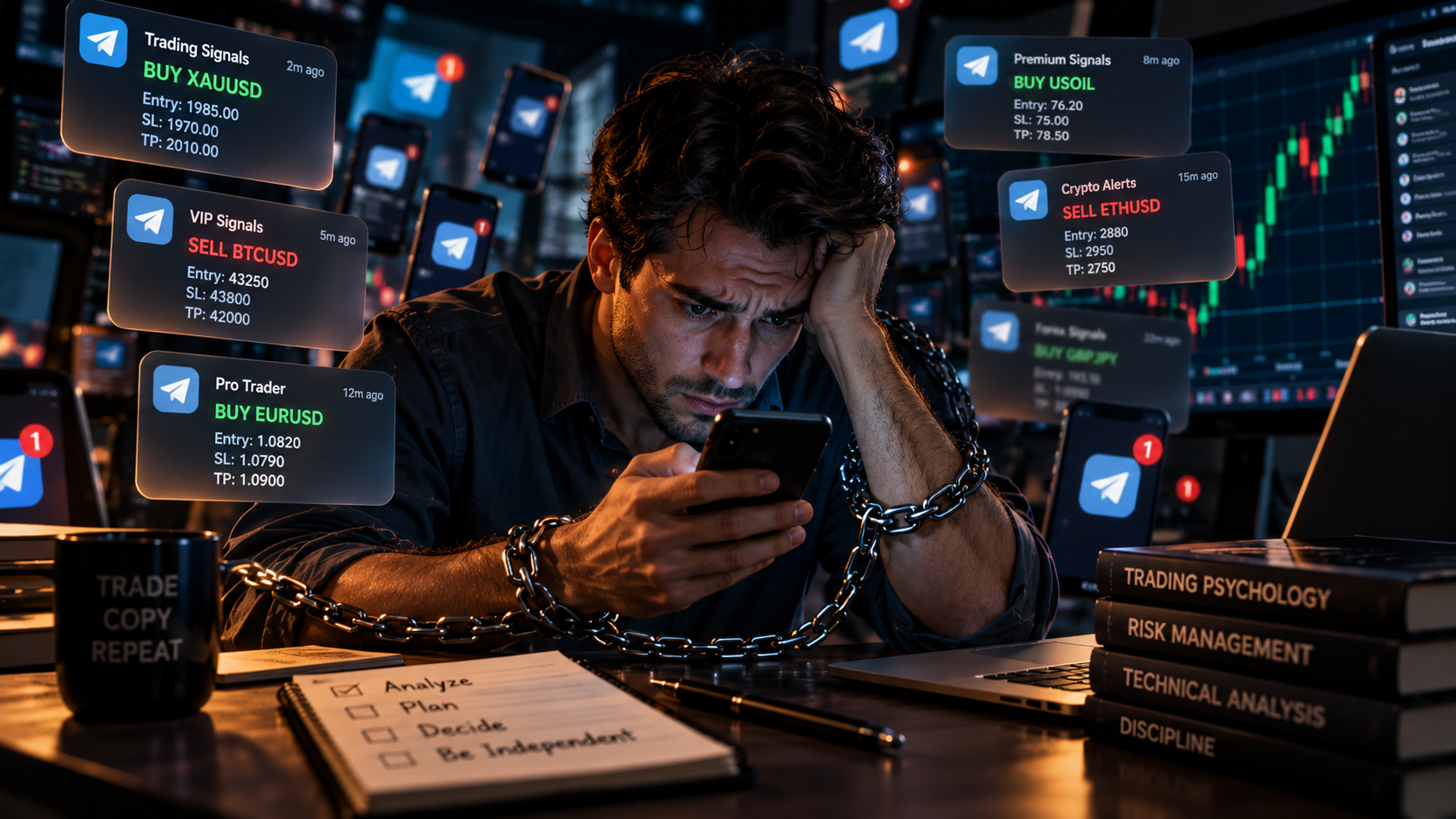 signal addiction in trading